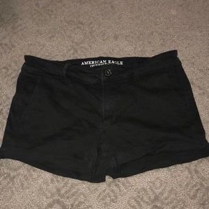 American Eagle black super stretch shorts